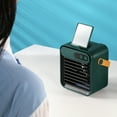 thumbnail image 5 of Comvin Portable Air Cooler Fan,Quiet Humidifier USB Desk Fan with 3 Speeds 4 in 1 Desktop Personal Adjustable Fan, Air Cooling Fan with Phone holder and vanity mirror for Office,Bedroom,Car and Home, 5 of 7