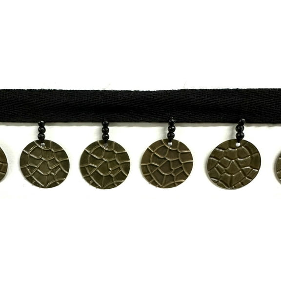 1-1/2" Coin Fringe Trim - 6 Yards!