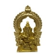 thumbnail image 5 of Coolboss Thiruvachi (4x2.5inch), Brass Metal Prabhavali Hindu Diety Arch Frame, Prabhawal, Prabhai with Stand, peedam, Peeta, for Pooja Abisheka Purpose, Decoration, Varamahalakshmi for God, 5 of 5