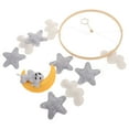 thumbnail image 4 of Elephant Crib Mobile Animal Felt Nursery Ceiling Decoration Cloud and Star Felt Mobile Elephant Mobiles for Cribs, 4 of 6