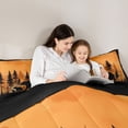thumbnail image 5 of Feelyou Rustic Bear Family Bedding Comforter Set for Teen, Jungle Wildlife Animal Twin Comforter Sets, Countryside Reversible Bedding Set, Ultra Soft Bedroom Decor, 2-Piece, 5 of 8