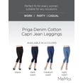 thumbnail image 2 of Women's MeMoi MQ-055 Real Denim Capri (Dark Wash S/M), 2 of 7