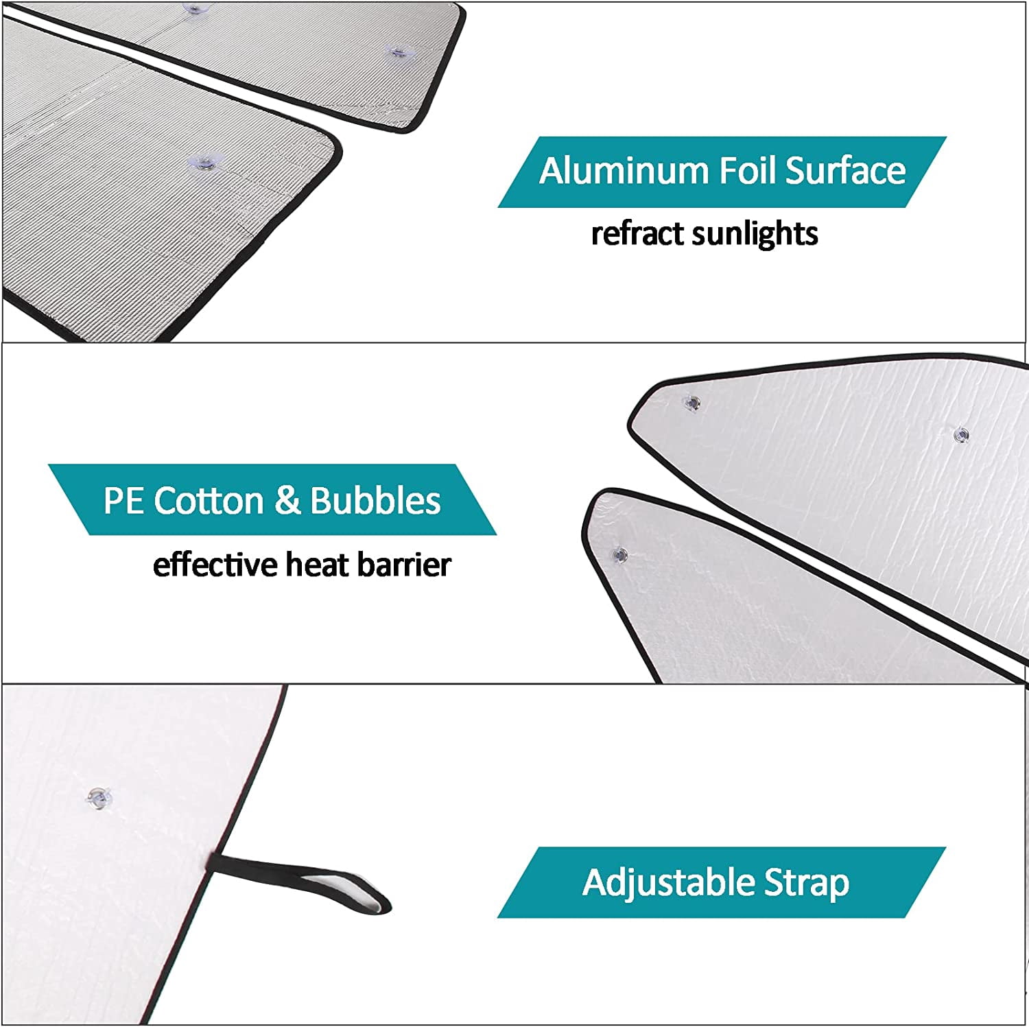 Full Car Window Shades for Honda Pilot 2016-2022 Accessories, UV Protection Heat Insulation Front & Rear Windshield Sunshade, Foldable Side Sun Visor Keep Vehicle Cool Set of 8