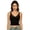 Black, variant on Women Lace Sleeveless Top V Neck Spaghetti Strap Tank Top See Through Cami Tops Sheer Mesh Camisole Clubwear