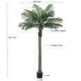 thumbnail image 6 of BALANBO 7ft Artificial Phoenix Palm Tree, Faux Coconut Silk Palm Tree with Fruit , Black Plastic Pot, 6 of 6