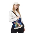 thumbnail image 2 of Merry Christmas and Happy New Year Santa Pomeranian Holiday Xmas Winter 2025 All Over Print 3D Canvas Tote Bag Pom Dog Lover Gifts Reusable Handbag - 00024, 2 of 5