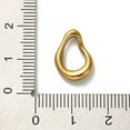 thumbnail image 3 of 15pcs 304 Stainless Steel Linking Rings Twisted Teardrop Golden 15.5x11x3mm Inner Diameter: 9.5x6mm, 3 of 3