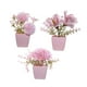 thumbnail image 2 of 3 piezas de flores falsas en macetas para decoración de mesa, adornos de plantas en macetas rosas falsas Estilo C, 2 of 9