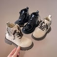 thumbnail image 5 of Tkrady Toddler Girls Boots Autumn Winter New Glitter Non Slip Durable Fashion Ankle Boots, Sizes 4-12 Years, 5 of 5