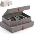 thumbnail image 1 of Cajas decorativas para guardar fotos ZICOTO, juego de 2 con tapas, 1 of 7