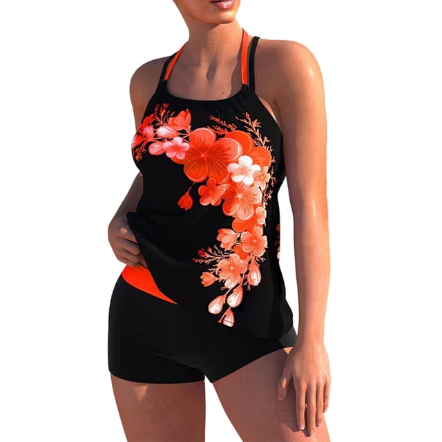 Women's Swimwear, Fashion Women's Bathing Suits For Pool ANGGREK Naranja XXL