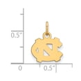 thumbnail image 2 of Real 10kt Yellow Goldy LogoArt University of North Carolina XS Pendant; for Adults and Teens; for Women and Men, 2 of 2