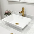 thumbnail image 2 of VIGO Ashford Single Handle Single-Hole Bathroom Vessel Faucet in Matte Brushed Gold, 2 of 12