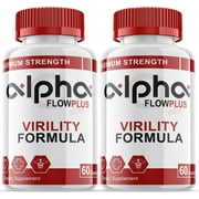 (2 Pack) Alpha Flow Plus - Dietary Supplement - 120 Capsules