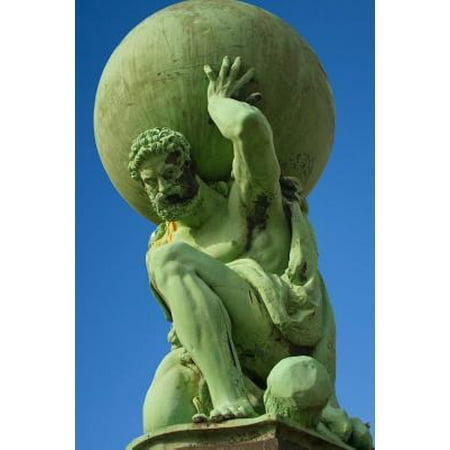 Atlas Statue at Portmeirion North Wales UK Journal: 150 Page Lined Notebook/Diary