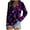 Black, variant on Ichuanyi Womens Tops, Summer Women Fashion Casual Loose Valentine's Day Print Full Sleeve V Neck Blouse Pullover