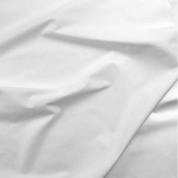 Double Brushed Flannel Extra Heavy Weight 6.6 oz White 45" Wide Cotton Flannel Fabric by the Yard (2322F-1F)