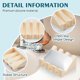 thumbnail image 3 of Silicone Soap Dish with Drain, Soap Dish Shower Waterfall Bar Soap Holder Tray with Drain Soap Saver for Bathroom Kitchen Accessories (Cream, 2), 3 of 4