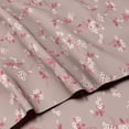 thumbnail image 3 of Beauty Threadz Microfiber Bed Sheet Set, Polyester (Twin, Grey Floral), 3 of 7
