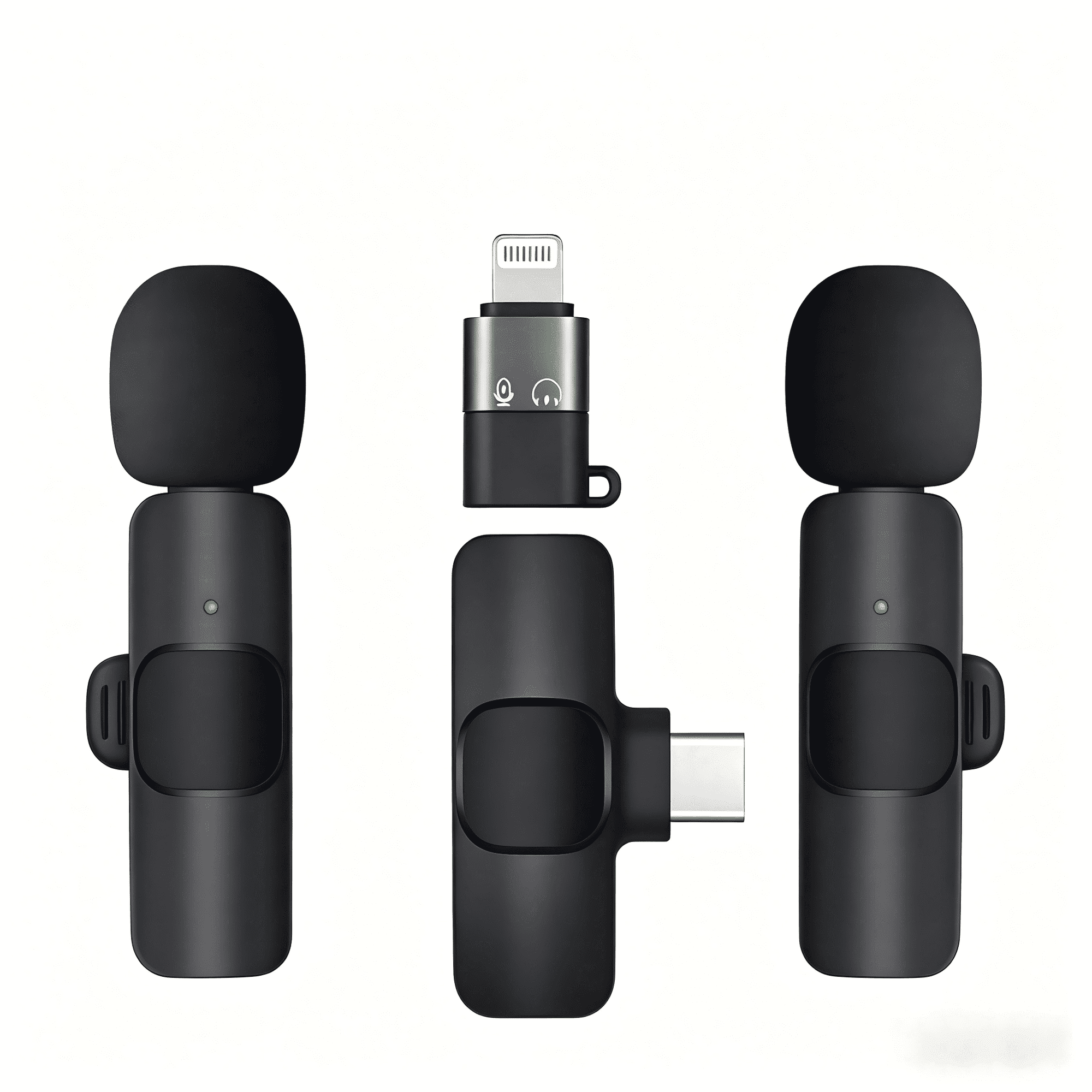 Avoben Wireless Mini Microphone for iPhone and Android Phones - Lavalier Microphone for Audio and Video Recording - Clip-on Microphone for Content Creators such as YouTube, TikTok, Podcasts, and Vlog