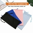 thumbnail image 2 of Glasses Carry Bag Women Men Soft Unisex Microfiber Glasses Case Sun Glasses Pouch Reading Case Bag Sunglasses Bag Glasses Pocket GREEN, 2 of 8