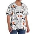 thumbnail image 2 of Kdxio Men's Hawaiian Shirt for Men Short Sleeve Shirt Halloween Dachshund Summer Casual Holiday Beach Button Down T-Shirts, 2 of 7