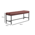 thumbnail image 4 of Banca Coaster de metal color rojo, 4 of 4