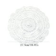 thumbnail image 3 of Handmade Cotton Table Mat with Lace - 10.8 Inch Circular Crochet Placemat for Dining & Christmas Table Decor (1PC), 3 of 5