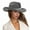 Grey, variant on Men's And Women's Jazz Top Hat Western Cowboy Flash Bride Hat European And Holiday Crazy Top Hat