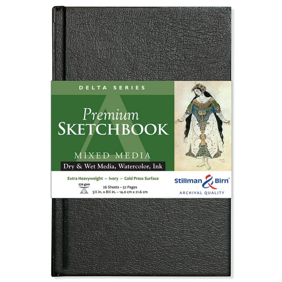 Stillman & Birn Delta Series Premium Hard-Bound Sketchbook, 5.5" x 8.5"