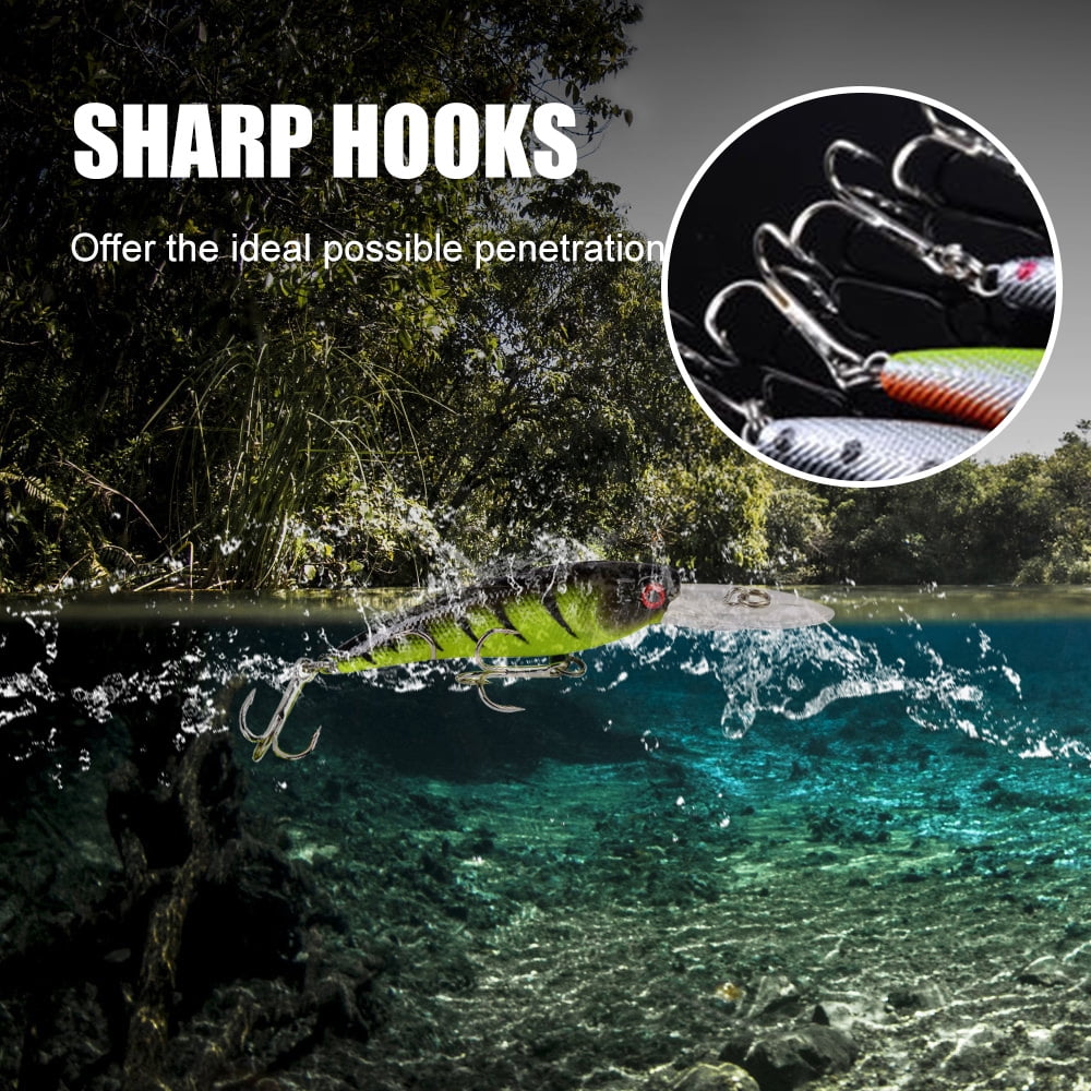 Lure 20Piece Fishing Lures Kit Plastic Fishing Lures Baits Set With Hooks For Saltwater Freshwater Fish Fishing Gear Gifts For Men