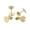 Gold plated, variant on GKNET 10X Stainless Steel Circle Earring Post Flat Round Disc Stud Earring Components-Gold plated-10mm