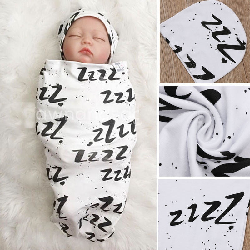 white swaddle wrap