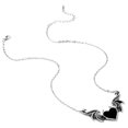 thumbnail image 5 of Collar con colgante de corazón de diablo negro punk creativo, collar con colgante de murciélago con alas de amor para mujeres y hombres, regalo de fiesta de Halloween, joyería vintage, rojo, 5 of 5