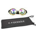 thumbnail image 4 of SAYFUT New Rainbow Kaleidoscope Glasses Welding Steampunk Goggles Diffraction Laser Crystal Lens, 4 of 5
