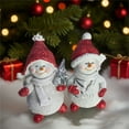 thumbnail image 4 of GiLiling Classic Resin Snowman Figurine, Charming Snowman Christmas Decorations for Indoor Winter Displays on Home Tables, Shelves, and as Small Xmas Ornaments, 4 of 4