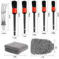 thumbnail image 3 of Foqnuq 8-Piece Car Detailing Brush Set + Cleaning Gloves & Towels - Interior & Exterior Auto Detailing Tools for Wheel, Engine Bay, & Crevice Cleaning, 3 of 8