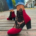 thumbnail image 4 of OAVQHLG3B Black Wedge Sandals for Women Ethnic Style Women's Net Yarn Breathable Flowers Zipper Casual High Heel Sandals, 4 of 9
