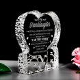 thumbnail image 4 of Customized Birthday Gift For Granddaughter From Grandma, Engraved Heart Crystal Home Décor Plaque Christmas Weeding Gift For Granddaughter, 4 of 5