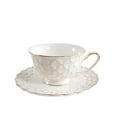 thumbnail image 1 of Tasse à Thé 6 oz & Soucoupe Points Dorés, 1 of 2