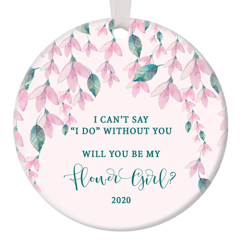 flower girl christmas ornament
