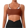 thumbnail image 1 of Sujetáneos Deportivos Acolchados para Mujeres Color-Bloqueado de Alta Resistencia Amortiguador de Choques Elástico Respirable Entrenamiento Gimnasio Yoga Uso Diario, 1 of 5