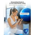 thumbnail image 4 of WaterH Smart Water Bottle Reminder to Drink, 24oz Bpa-Free Stainless Steel Vacuum Insulated, Wide Mouth Tracker with App, for Gift-Blue, 4 of 6