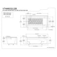 thumbnail image 2 of Aqua Eden VTAM6032L22B 60-Inch Anti-Skid Acrylic 3-Wall Alcove Tub with Left Hand Drain Hole, White, 2 of 3