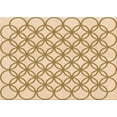 thumbnail image 1 of Ahgly Company Machine Washable Indoor Rectangle Transitional Golden Blonde Gold Area Rugs, 2' x 4', 1 of 7