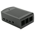 thumbnail image 2 of Case, Aluminum Alloy Protective Enclosure For For  4B Black Shell Aluminum Alloy Shell + Fan, 2 of 8