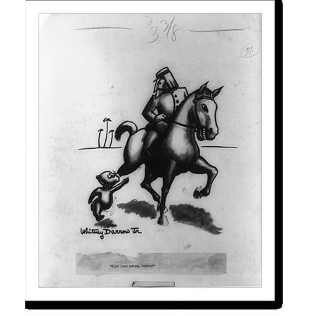 Historic Print, Mind your horse, Mister?"", 18" x 24"
