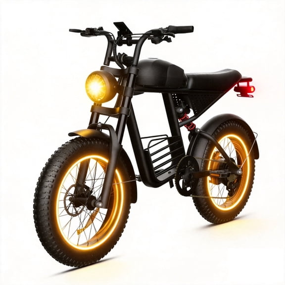 Electric Bike for Adults, 750W Peak 1500W Motor,Max 35MPH & 60Mile, 20"x4" Fat Tire, E Mountain Bike, 48V/18.9AH Battery,UL2849,Fit for 18 