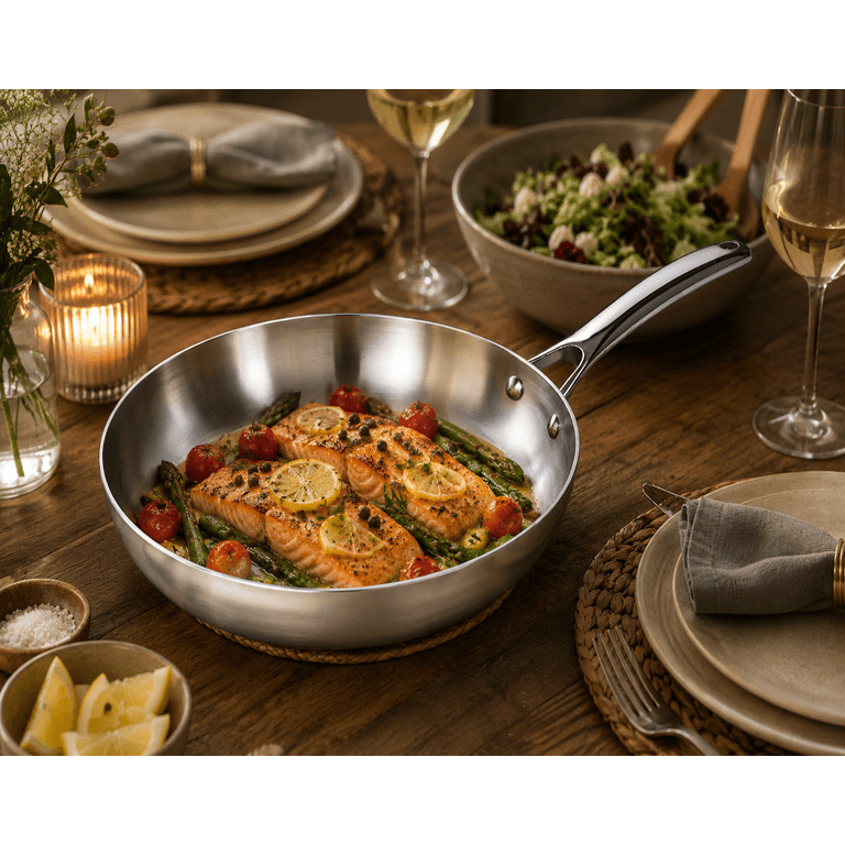 Coreclad Tri-Ply Stainless Steel Frying Pan Set, 2-Piece (9-Inch