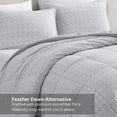 thumbnail image 2 of Casa Platino Queen Size Comforter Set – Duvet Insert Queen Size - Ultra Soft & Cozy Brushed Microfiber Queen Size Bedding Set with Queen Comforter & 2 Queen Shams – White Base Grey Dot, 2 of 9
